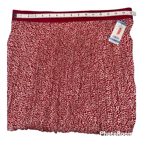 Vince Camuto Pink/White Pleated Midi Skirt | Sizes M, L - Picture 8 of 9